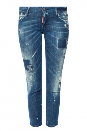 Jeansy z dziurami 'jennifer cropped jean', zdjęcie 1 Jeansy z dziurami 'jennifer cropped jean' od Dsquared2